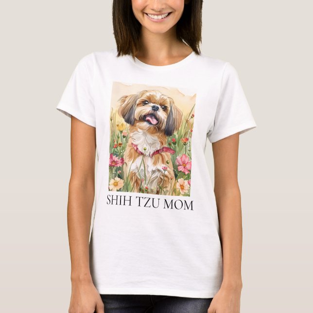Women’s T-shirt — Shih Tzu Mom (Front)
