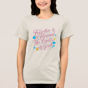 Women’s Tri-Blend T-Shirt – Colourful Heart Quote Shirt
