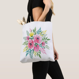 Women’s Watercolor Wildflower – Loose Fit Tote Bag