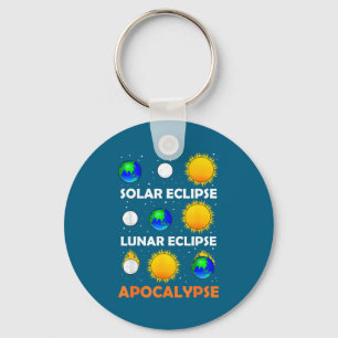 Women Shirt Solar Eclipse Lunar Science Teacher Keychain