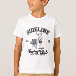 Women Sideline Social Club Soccer Mom Game Day _10 T-Shirt