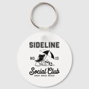 Women Sideline Social Club Soccer Mom Game Day _12 Keychain