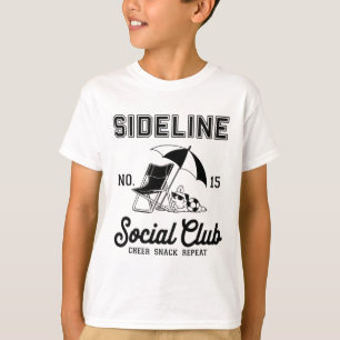Women Sideline Social Club Soccer Mom Game Day _12 T-Shirt