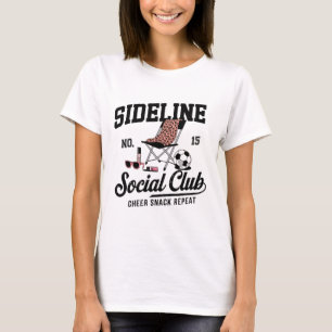 Women Sideline Social Club Soccer Mom Game Day _1 T-Shirt