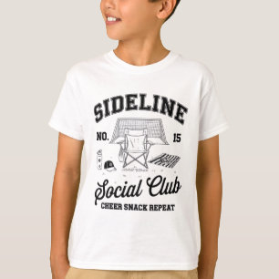 Women Sideline Social Club Soccer Mom Game Day _1 T-Shirt