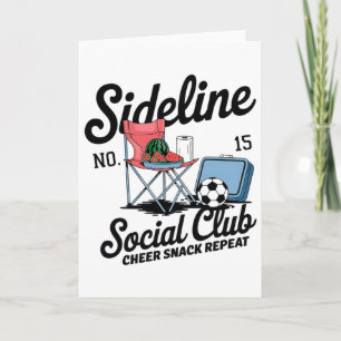 Women Sideline Social Club Soccer Mom Game Day _5 Card