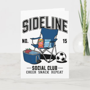 Women Sideline Social Club Soccer Mom Game Day _6 Card