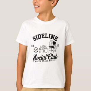 Women Sideline Social Club Soccer Mom Game Day _9 T-Shirt
