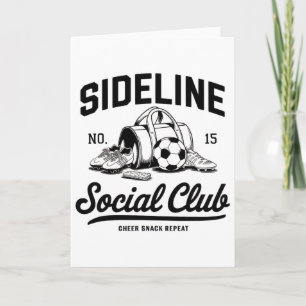 Women Sideline Social Club Soccer Mom Game Day  Card