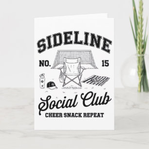 Women Sideline Social Club Soccer Mom Game Day Card