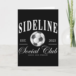 Women Sideline Social Club Soccer Mom Game Day Mot Card