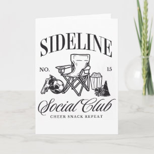 Women Sideline Social Club Soccer Mom Game Day Mot Card