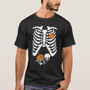 Women Skeleton S, Pregnancy Announcement Mom Hallo T-Shirt