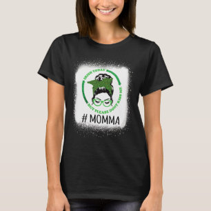 Women Skull Messy Bun Irish Today But Please Don't T-Shirt