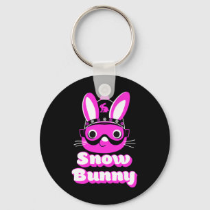 Women Snow Bunny Skiing Snowboarding Beginner Girl Keychain