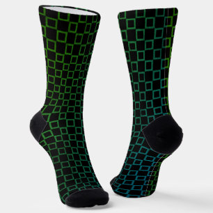 Women socks,  Black Green classic design Socks