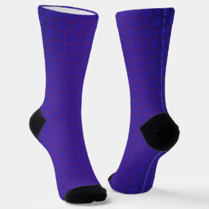 Women socks, Blue Purple classic design Socks