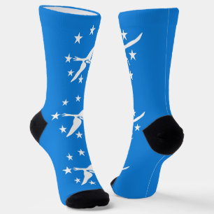 Women socks with flag of Corpus Christi, Texas