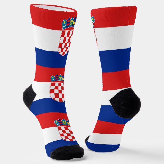 Women socks with flag of Croatia (Angled)