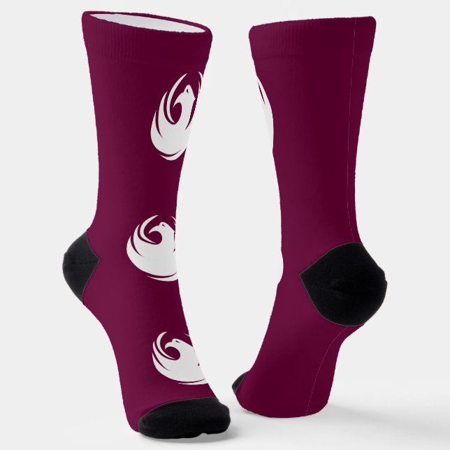 Women socks with flag of Phoenix City (Angled)