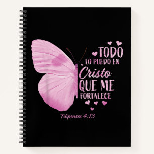 Women Spanish Religious Verse Sayings  Notebook