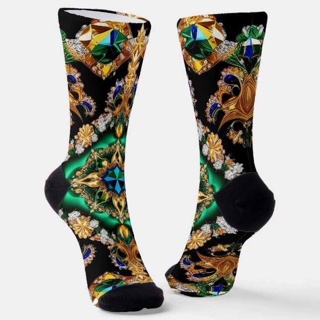 Women sustainable socks with Brazilian Colours (Angled)