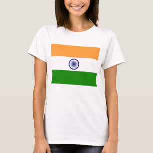 Women T Shirt with Flag of India