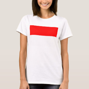 Women T Shirt with Flag of Indonesia
