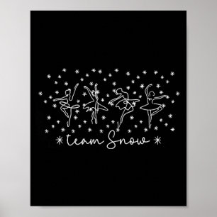 Women Team Snow Corps Nutcracker Season Christmas Poster