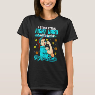 Women Tourette's Syndrome Warrior Month Unbreakabl T-Shirt