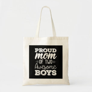 Women Two Mom of 2 Boys Mother's Day  65 Tote Bag