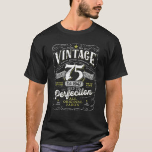 Women Vintage 1947 75th Birthday Men Women 75 Yea T-Shirt