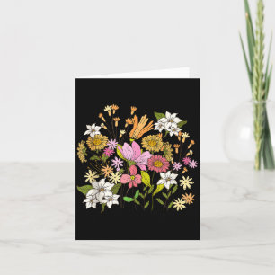 Women Vintage Floral Boho Wildflower Tank Top  Card