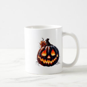 Women Vintage Pumpkin Autumn Graphic Thanksgiving Coffee Mug