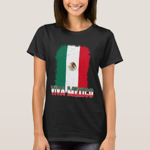 Women Viva Mexico Flag Men Kids Boy Mexican Indepe T-Shirt