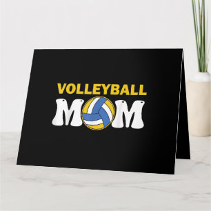 Women Volleyball Mom Shirt Game Day Funny Player Card