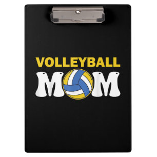 Women Volleyball Mom Shirt Game Day Funny Player Clipboard
