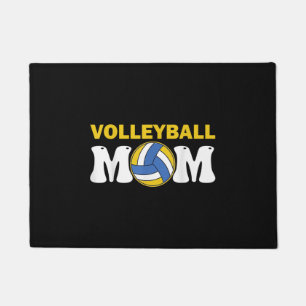 Women Volleyball Mom Shirt Game Day Funny Player Doormat