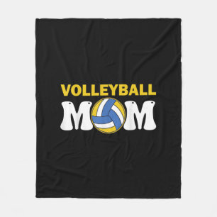Women Volleyball Mom Shirt Game Day Funny Player Fleece Blanket