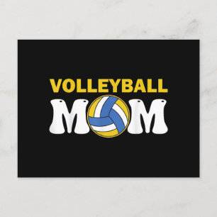 Women Volleyball Mom Shirt Game Day Funny Player Holiday Postcard