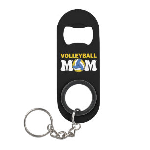 Women Volleyball Mom Shirt Game Day Funny Player Keychain Bottle Opener