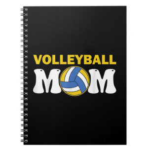 Women Volleyball Mom Shirt Game Day Funny Player Notebook