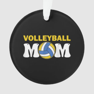Women Volleyball Mom Shirt Game Day Funny Player Ornament