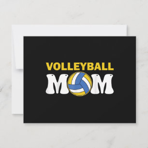 Women Volleyball Mom Shirt Game Day Funny Player RSVP Card
