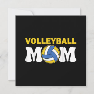 Women Volleyball Mom Shirt Game Day Funny Player Thank You Card
