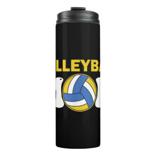Women Volleyball Mom Shirt Game Day Funny Player Thermal Tumbler