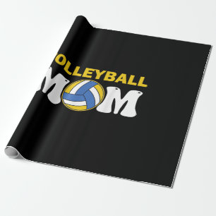 Women Volleyball Mom Shirt Game Day Funny Player Wrapping Paper