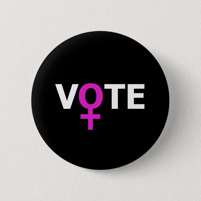 Women Vote 2 Inch Round Button (Front)