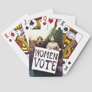 Women Vote Playing Cards
