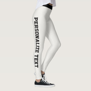 Women Warm Neutral Black Personalized Athleisure Leggings